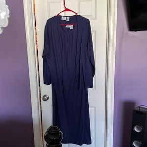 2 piece dark blue dress jacket. See tags in photos for full description. Long